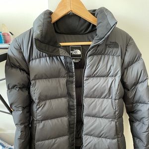North Face Dark grey Puffer xs